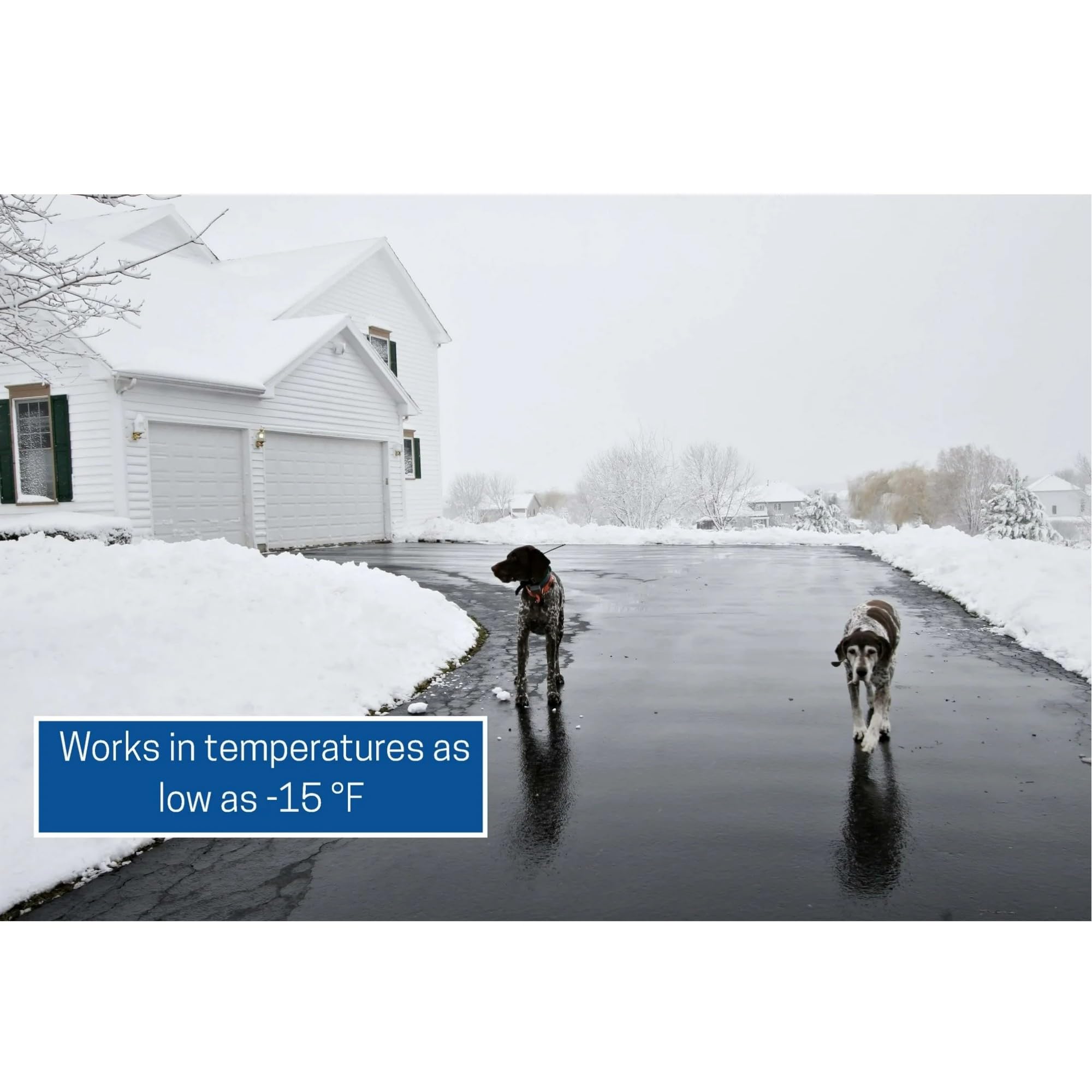 Pet Friendly Ice Melt – All Natural Magnesium Chloride Pellets | Safer for Paws & Plants | Works to -15°F | Fast-Acting Snow & Ice Melter for Sidewalks, Driveways, Steps & Walkways – 20 lb Bag