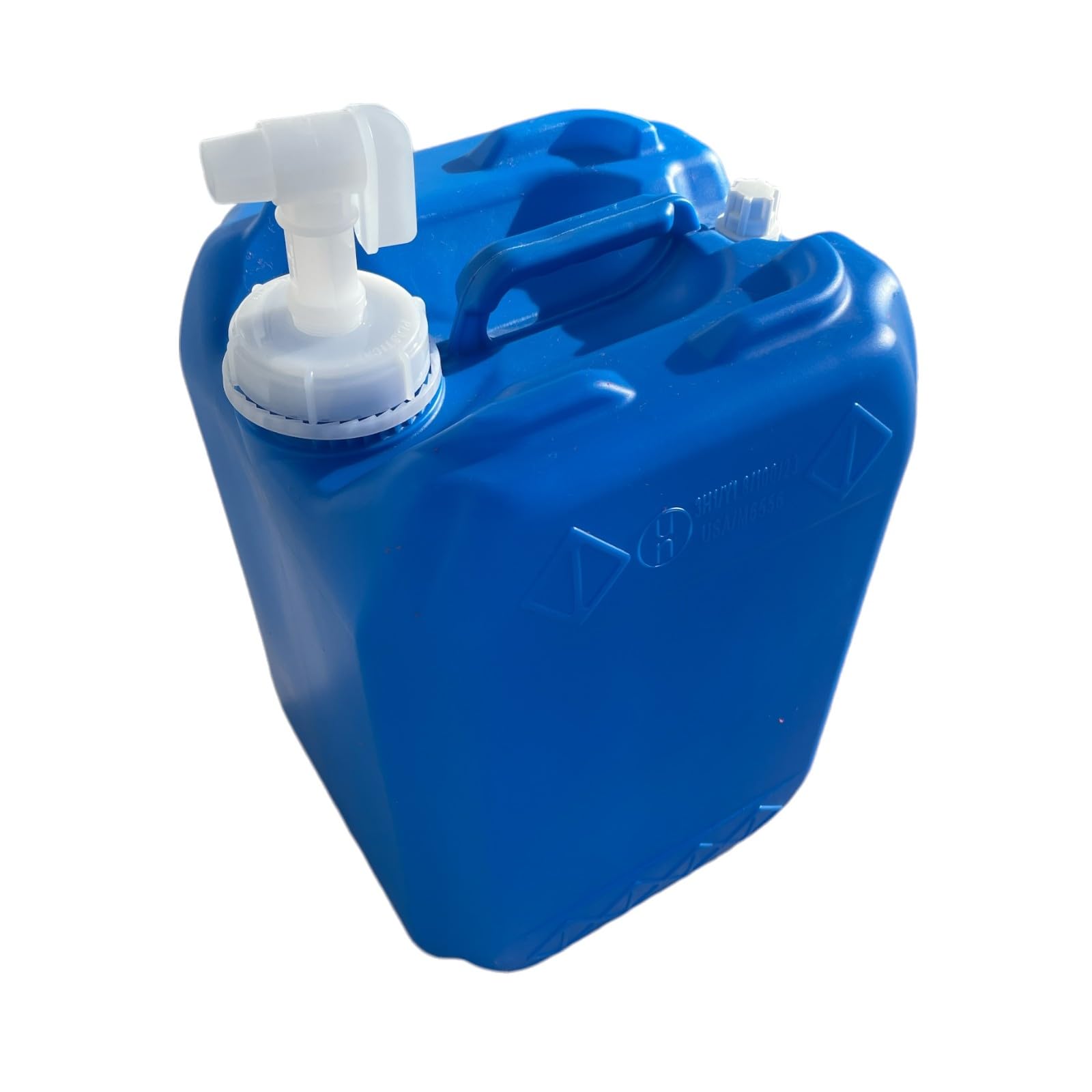 TriceEssentials 5 Gallon Hedpak with Spigot & 70mm Cap – BPA Free Food Grade Stackable Container for Water Storage & General Liquid Dispensing