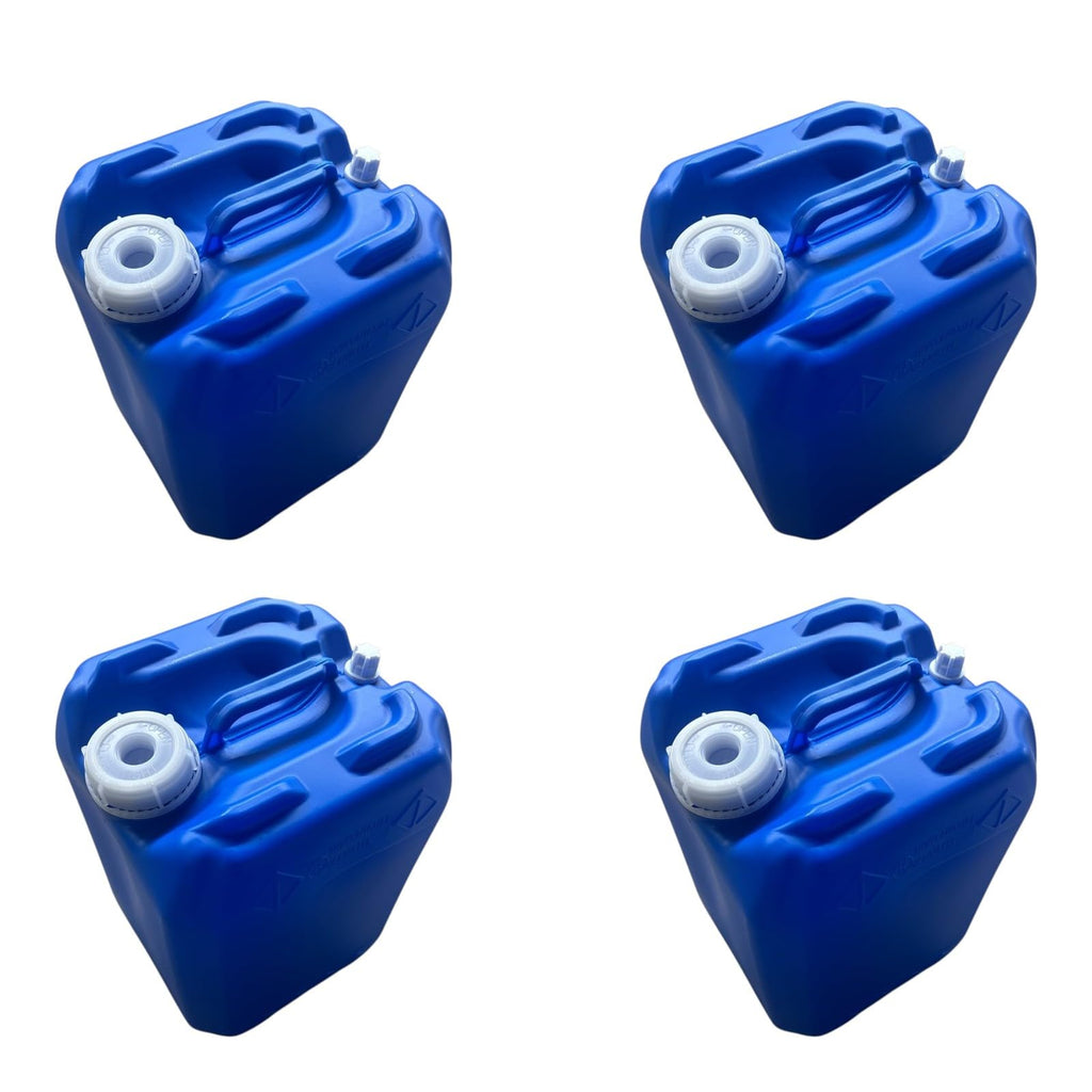 5 Gallon Hedpack with Cap | Carboy | Emergency Water Storage | Brewing & Fermentation | Stackable | BPA FREE- Food Grade | 4 PACK