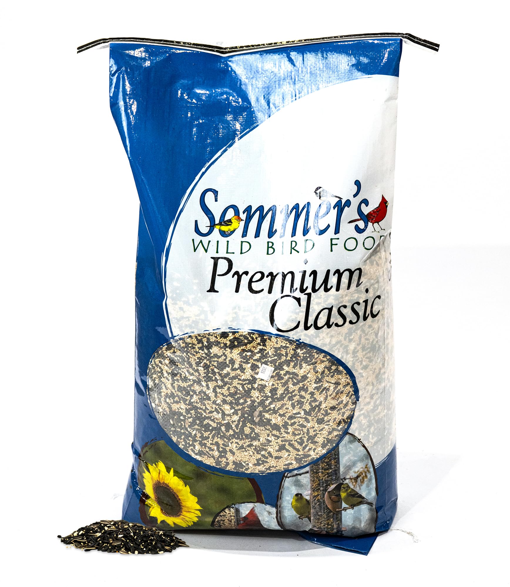 Premium Classic Wild Bird Seed – 20 lb High Sunflower Backyard Bird Feeder Blend