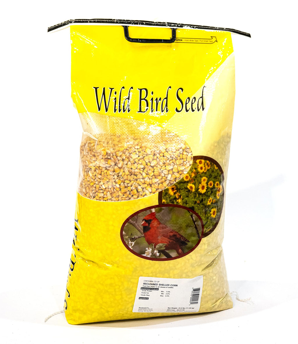 Shelled Corn Bulk Wildlife & Bird Feed – 25 lb Whole Kernel Corn