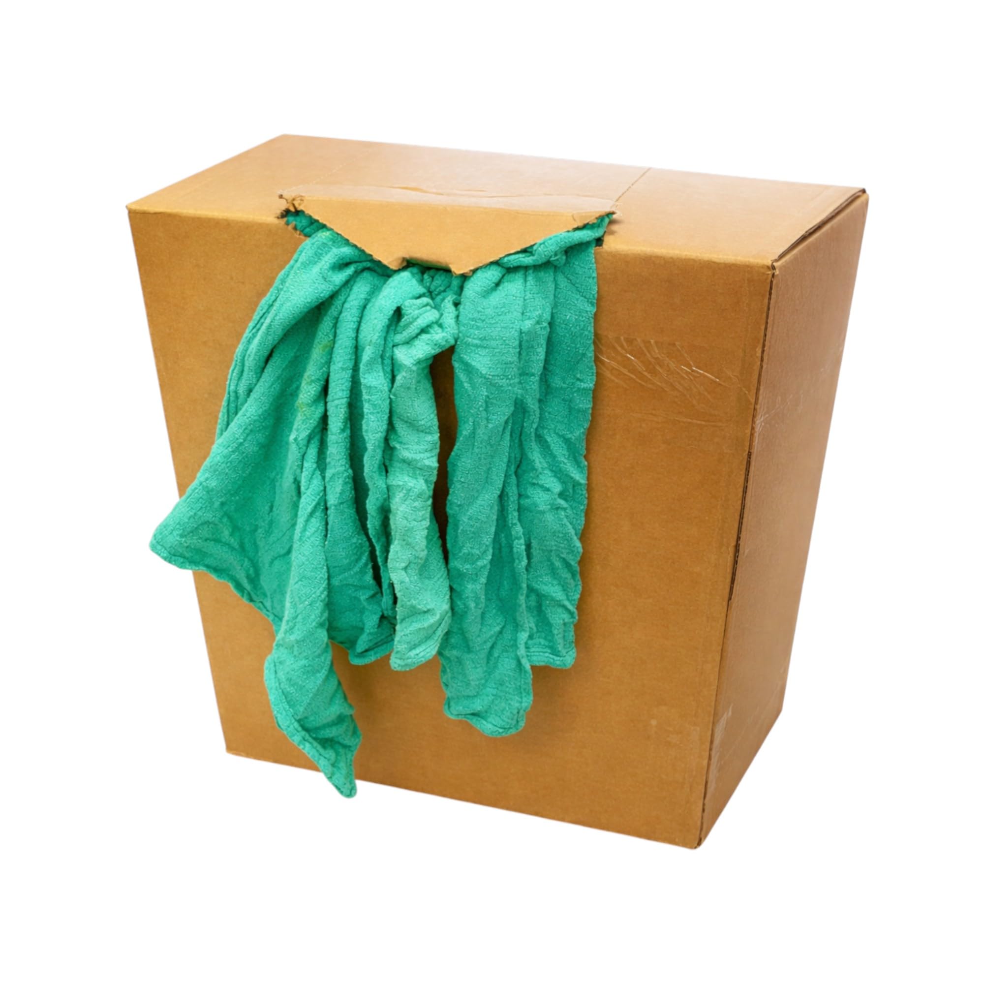 TriceEssentials Huck Towels – 25 lb Box (~225 Recycled Rags) | 16” x 24” 100% Cotton Cleaning Cloths | Super Absorbent, Low Lint Shop Towels for Windows, Car Detailing, Janitorial & Commercial Use