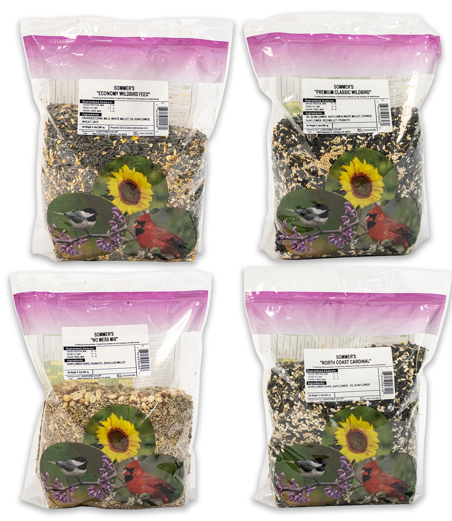 Sommer's Wild Bird Food Product Variations