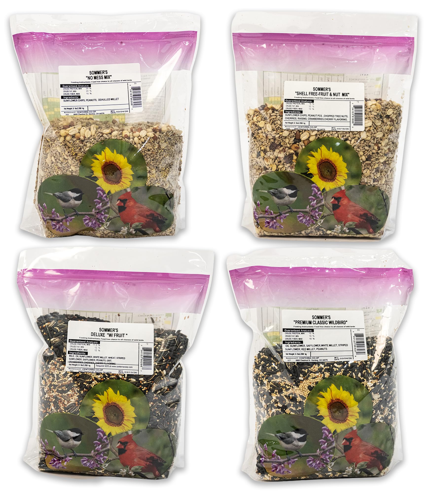 Sommer's Wild Bird Food Product Variations