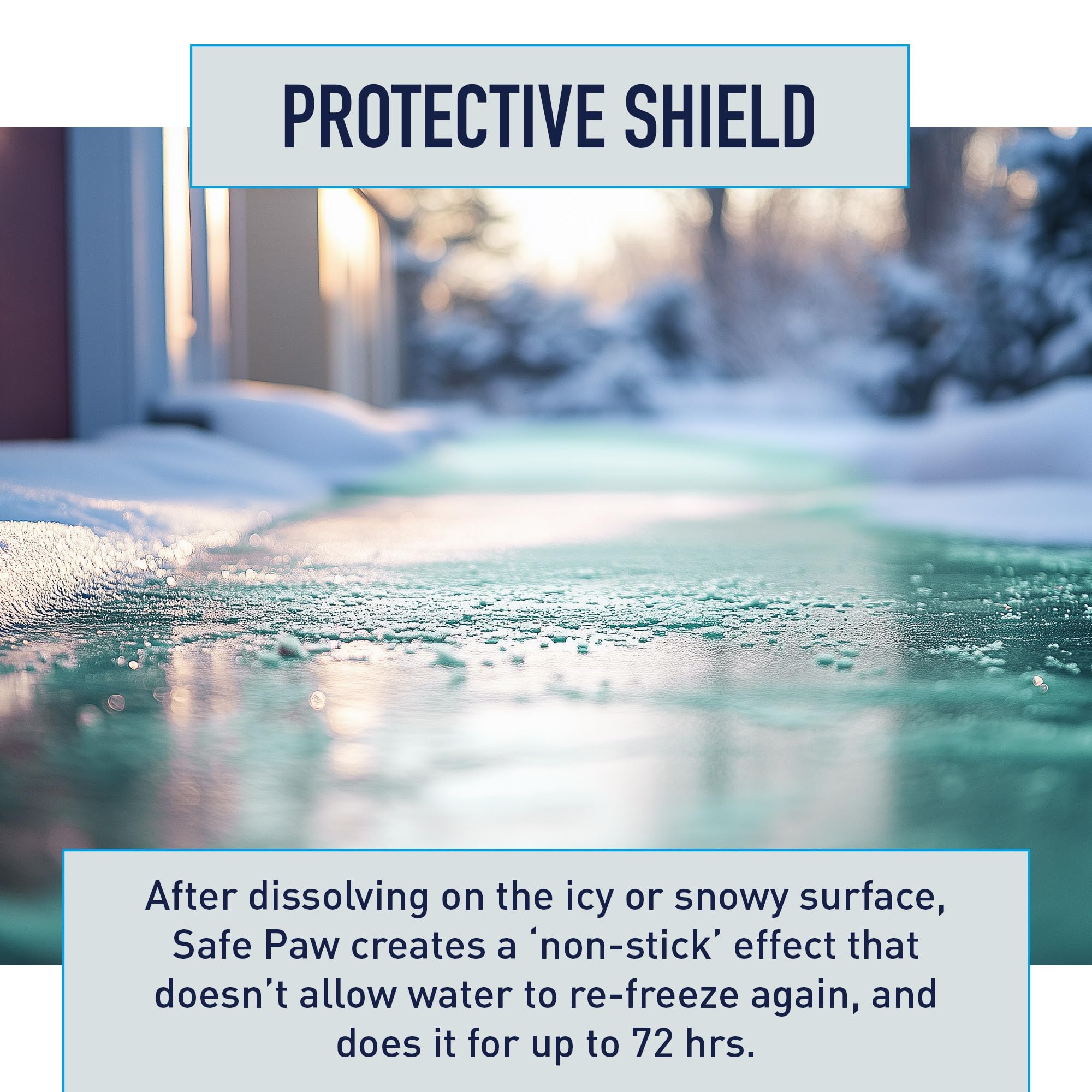 Safe Paw, Dog/Child/Plant Pet Safe Ice Melt with Traction Agent,100% Salt-Free/Chloride-Free, Non-Toxic, Fast Acting, Lasts 3X Longer