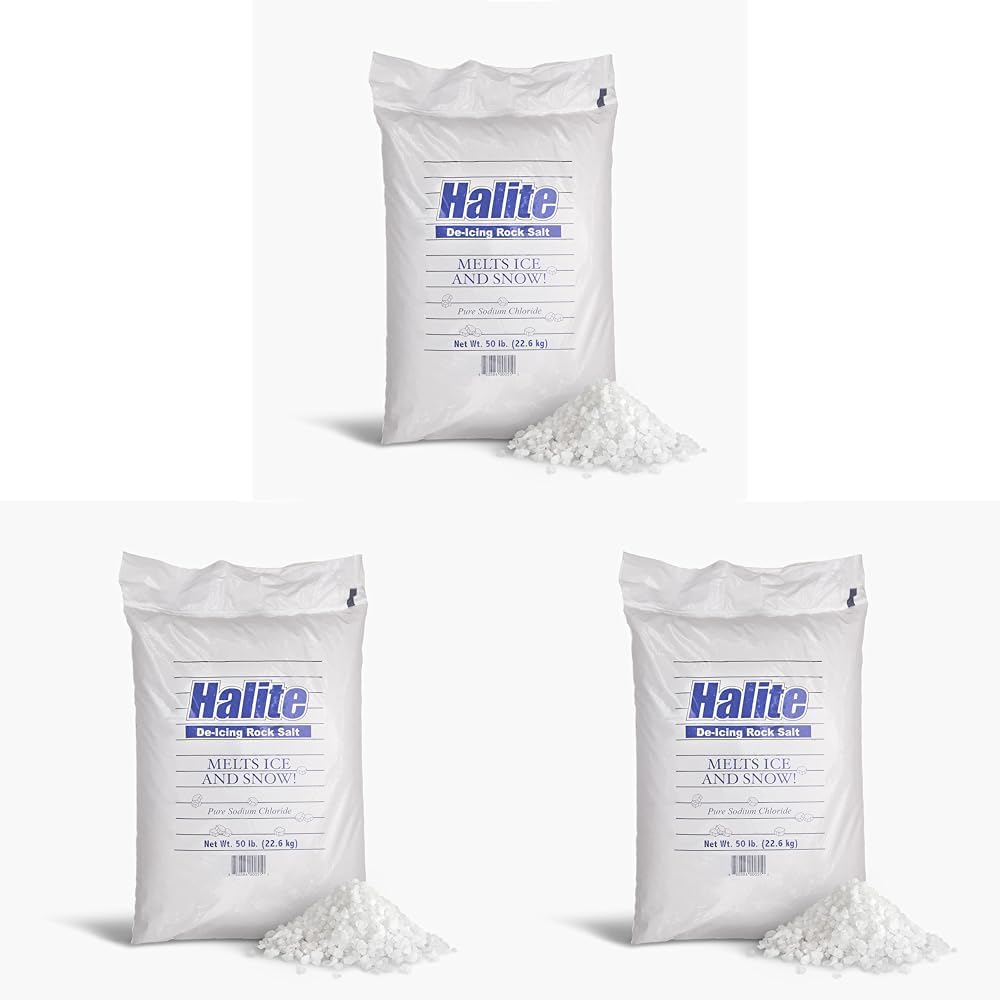 Dart Seasonal RS50-8551575 PE Halite Premium De-Icing Ice Melt Rock Salt44;