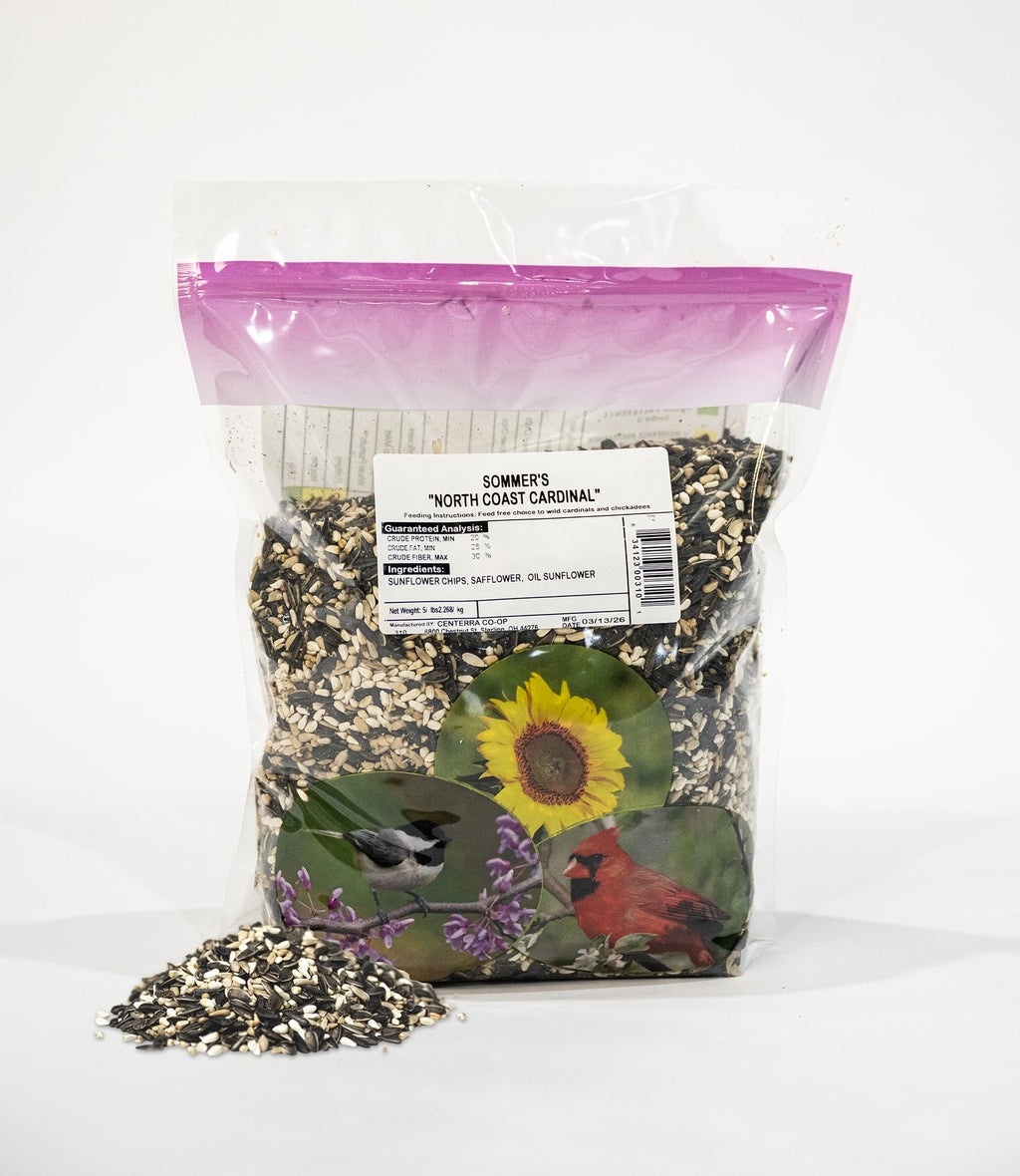 North Coast Cardinal Bird Seed – 5 lb Sunflower & Safflower Bird Food Blend