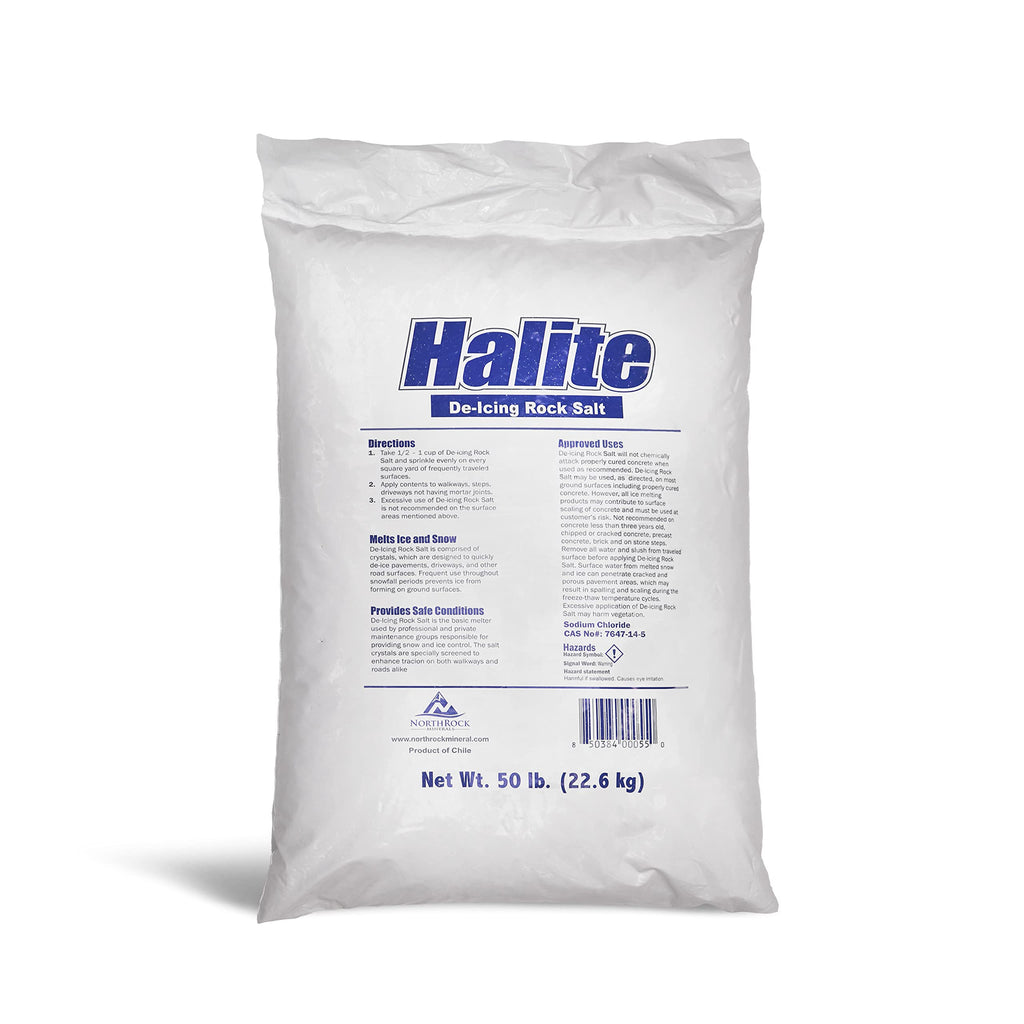 Dart Seasonal RS50-8551575 PE Halite Premium De-Icing Ice Melt Rock Salt44;