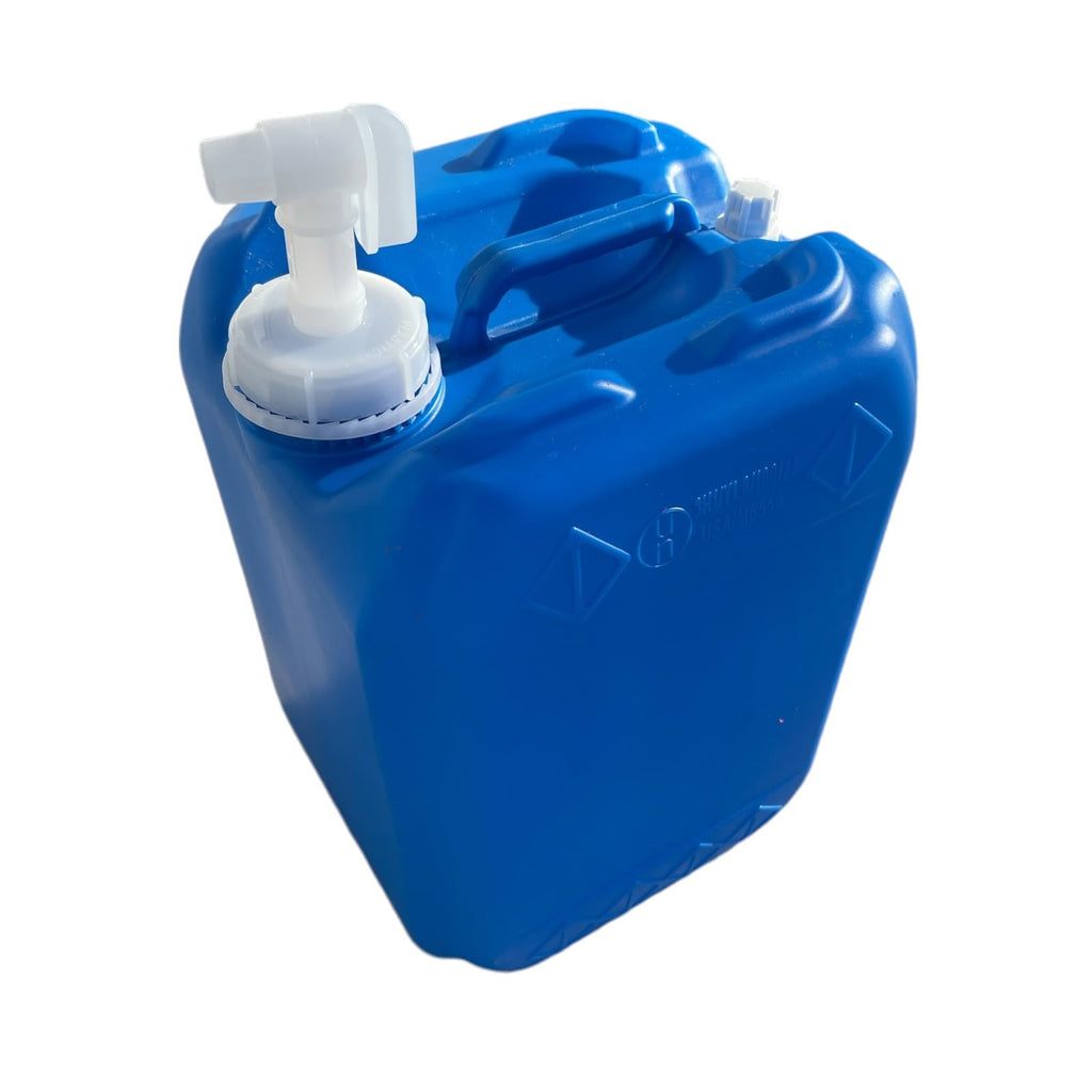 TriceEssentials 5 Gallon Hedpak with Spigot & 70mm Cap – BPA Free Food Grade Stackable Container for Water Storage & General Liquid Dispensing