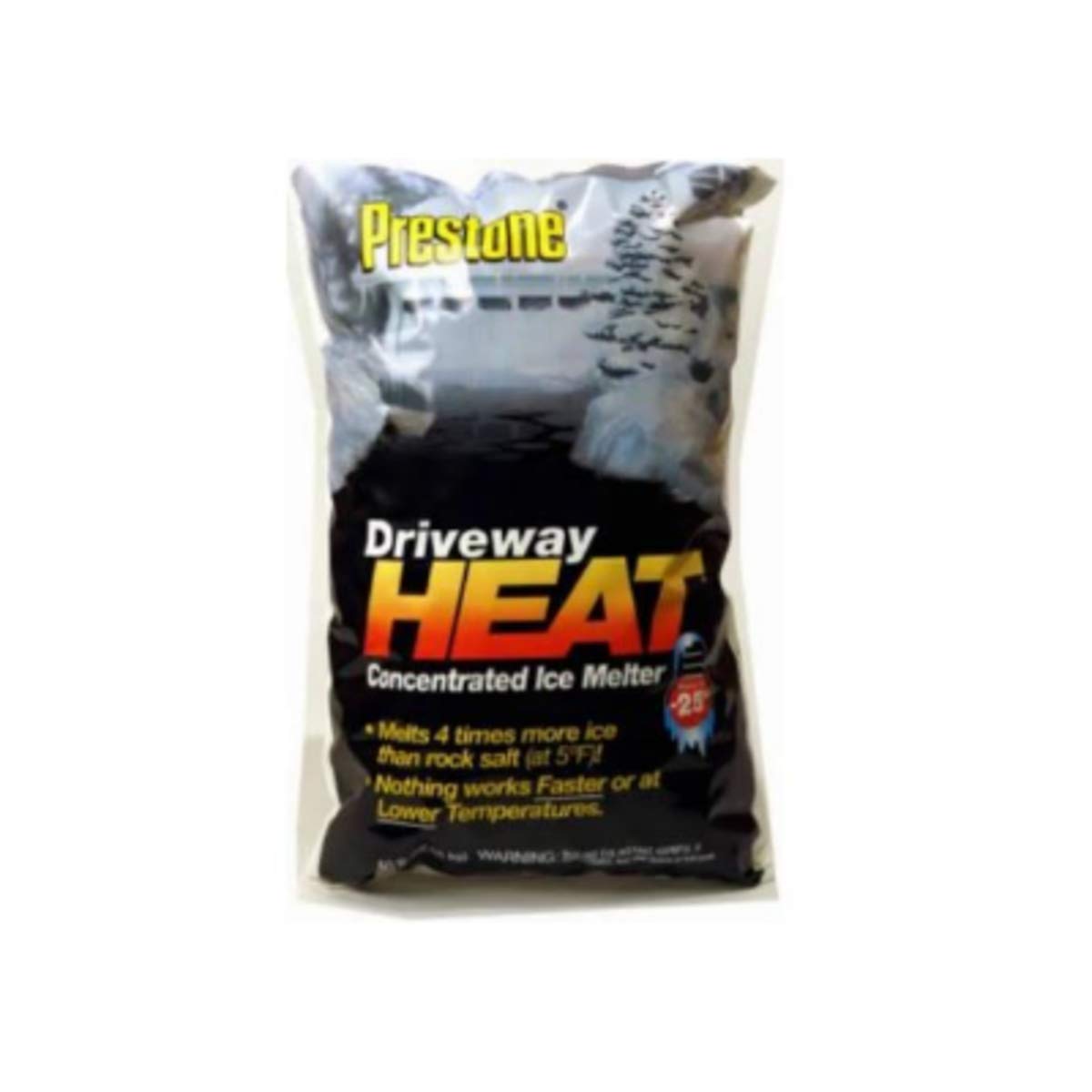 SCOTWOOD INDUSTRIES 20B-Heat PRESTONE Driveway Heat Concentrated ICE MELT, Calcium Chloride PELLETS, Melts to -25ºF, 20-Pound Bag