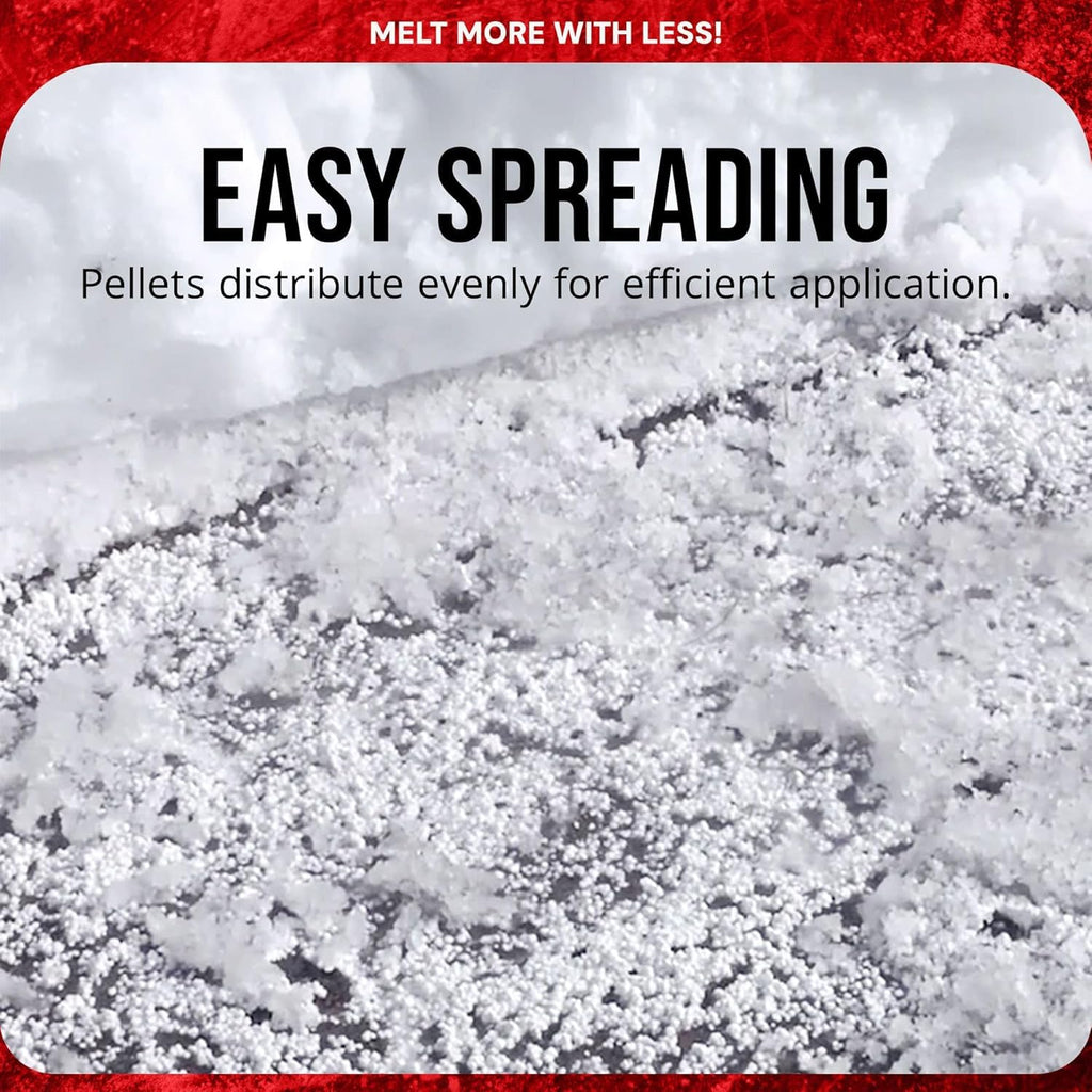 Calcium Chloride Ice Melt Pellets, 20 lb Bag – Fast Acting Deicer for Driveways & Sidewalks – Works Down to –25°F