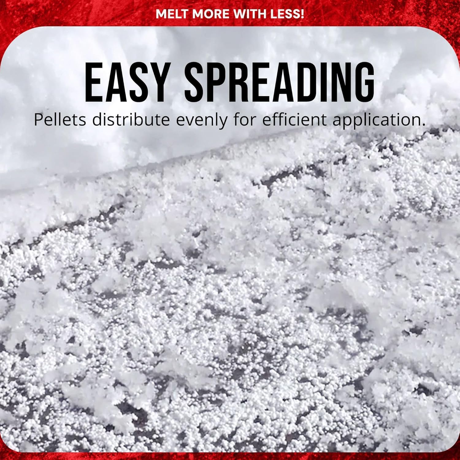 Calcium Chloride Ice Melt Pellets, 20 lb Bag – Fast Acting Deicer for Driveways & Sidewalks – Works Down to –25°F