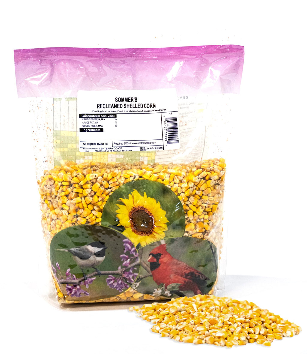 Shelled Corn – 5 lb Whole Kernel Corn for Wildlife & Bird Feed