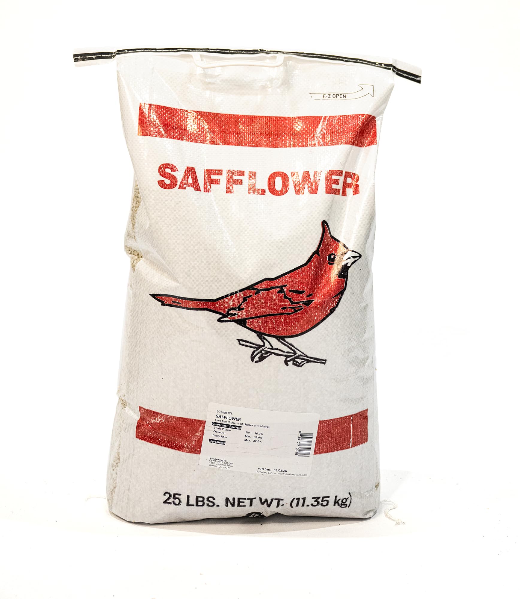 Safflower Bird Seed – 50 lb Bulk Premium Cardinal Favorite Seed