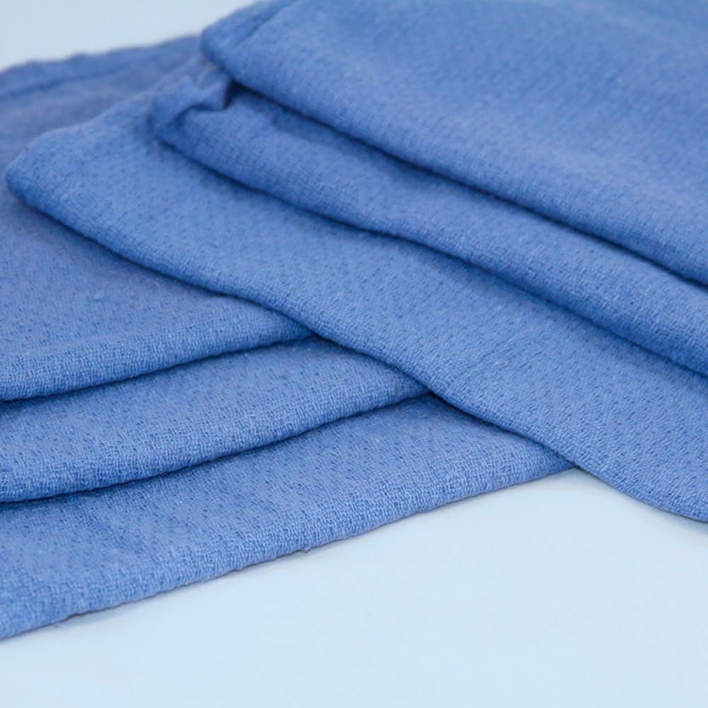 TriceEssentials Huck Towels – 25 lb Box (~225 Recycled Rags) | 16” x 24” 100% Cotton Cleaning Cloths | Super Absorbent, Low Lint Shop Towels for Windows, Car Detailing, Janitorial & Commercial Use