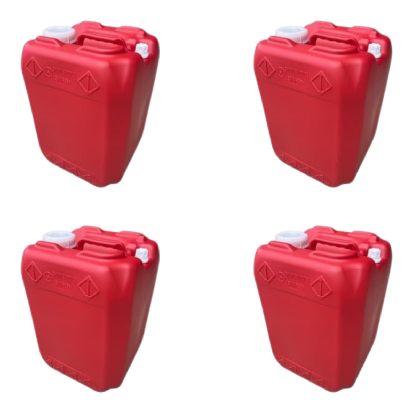 5 Gallon Hedpack with Cap | Carboy | Emergency Water Storage | Brewing & Fermentation | Stackable | BPA FREE- Food Grade | 4 PACK