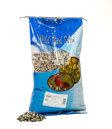 North Coast Cardinal Bird Seed – 40 lb Bulk Sunflower & Safflower Bird Feeder Blend